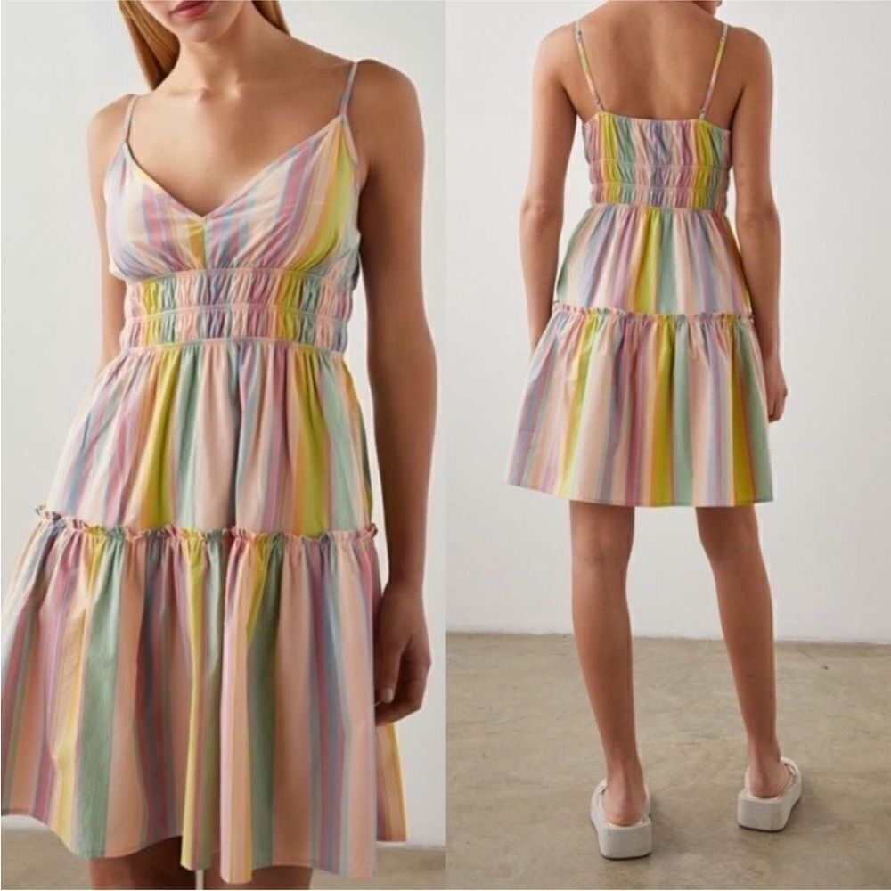 Rails NWT Carmen Mini Dress in Guava Stripe
Multi Small